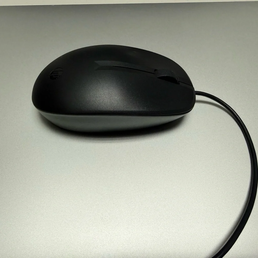 HP Black Wired Mouse